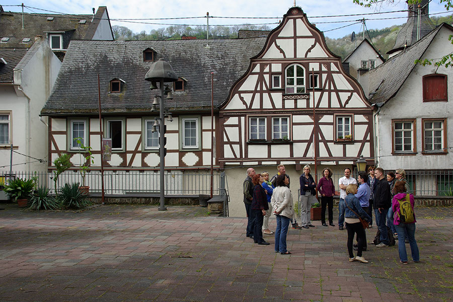 Stadtführung: Der Kirchplatz in Kaub