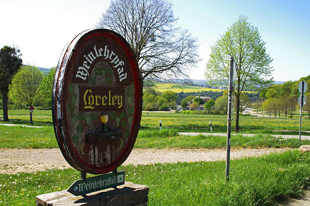 Weinlehrpfad auf der Loreley