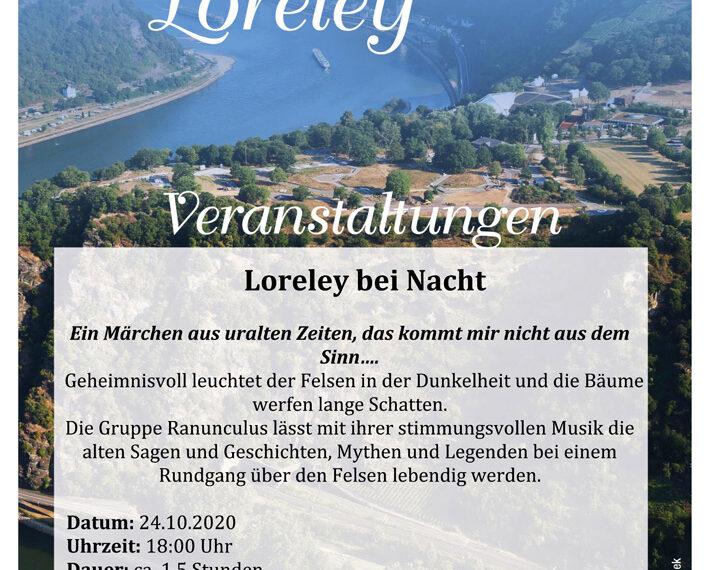 Die Loreley bei Nacht – Oktober